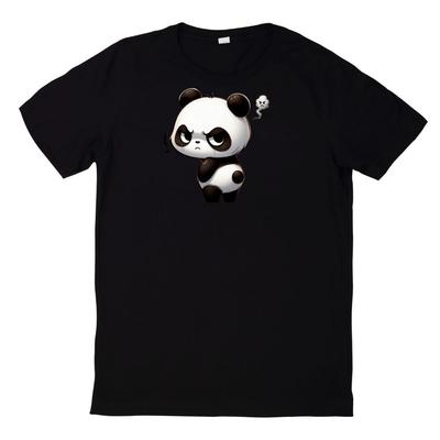 Panda Tier Cartoon T-ShirtOpens In New Window or Tab
