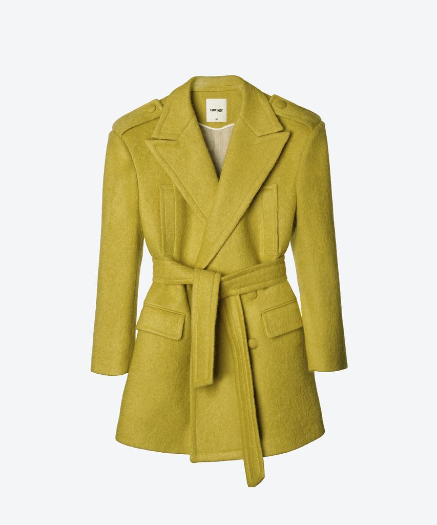 Untage Mohair Alpaca Wool Peacoat (Unisex)_Uth-Fc13