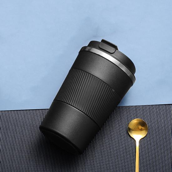 380ML Stainless Steel Insulated Coffee Cup Travel Cup Leakproof Lid Vacuum Thermal Double-Wall Seal Cup BPA-Free Safe