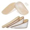 Silicone Height Increasing Insoles Invisible Heel Pads Shock Absorbing Insoles for Men and Women Foot Care Pads