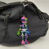 3D Printed Glow in Dark Articulated Skeleton Keychain, Mini Movable Joints Fidget Toy for Purse Car Bag Accessories