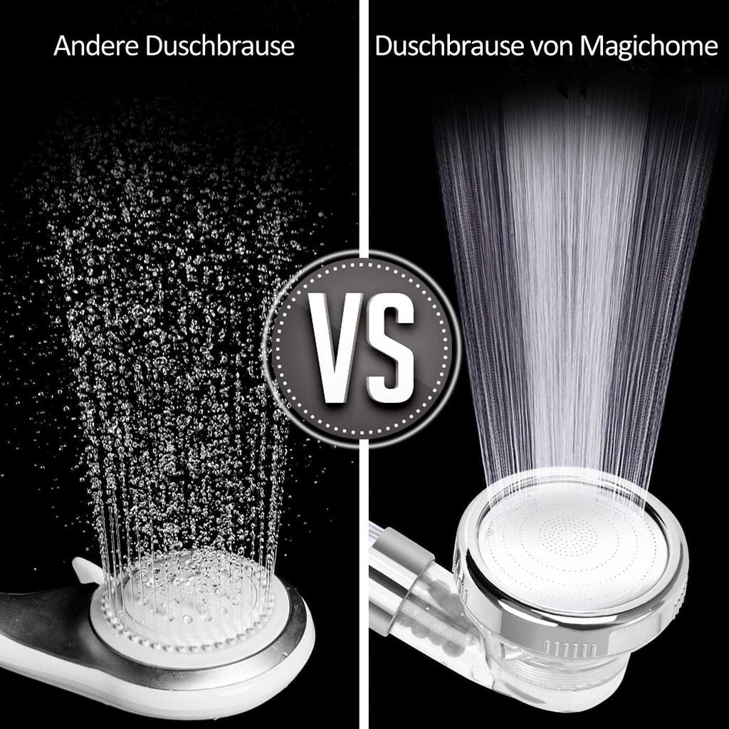 Duschkopf 7 Modi Sprühwasser sparend SPA Duschkopf Hochdruck rund Handbrause Schalter verstellbar Filterdüse Badezimmer