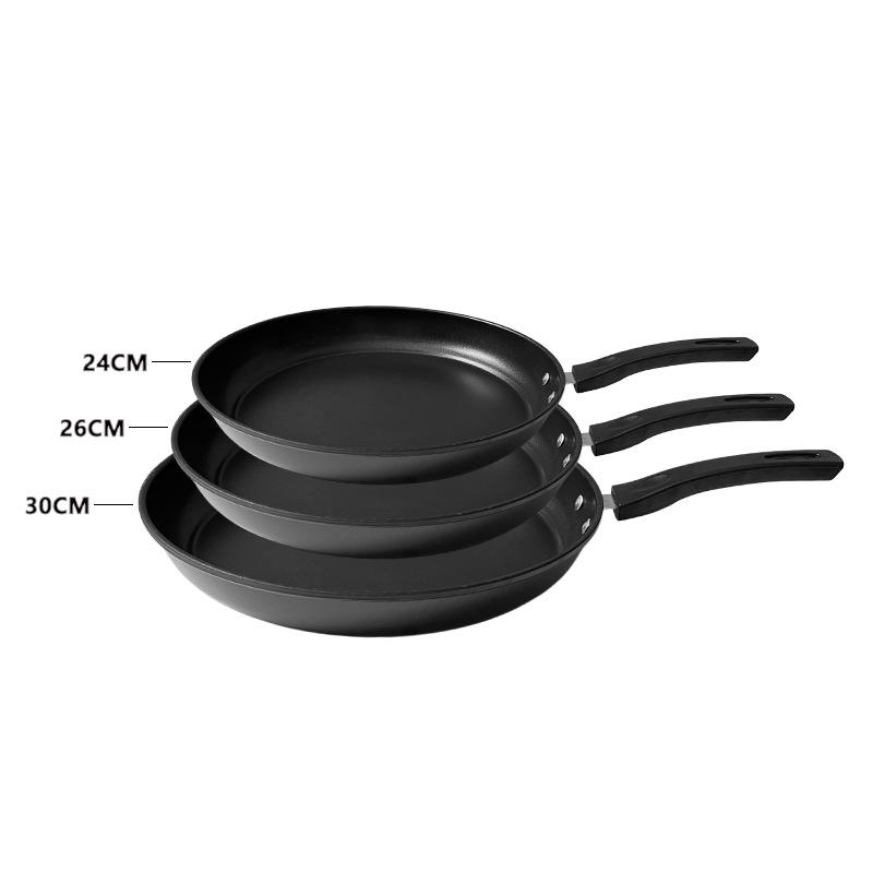 Smokeless Non-Stick Medical Stone Frying Pan with Composite Bottom for Eggs and Steaks