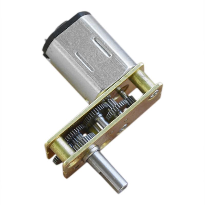 7-Shaped N20 Full Metal Micro Gear Motor DC 3V 87RPM Slow Speed DIY Robot Car4