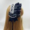 Pearl Lolita Lace Headband Ribbon Bow Maid Cosplay Headdress Cute Ruffled Hairband  Cosplay