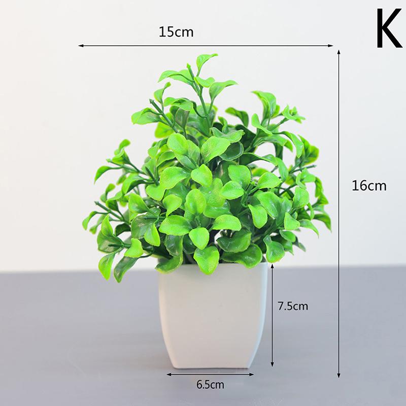 Artificial Bonsai Green Fake Plant Eucalyptus Flower Potted Plant For Indoor Outdoor Home Bedroom Garden Decoration Supplies