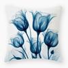 New Flower Pillowcase Super Soft Printed Sofa Pillowcase Bedside Office Waist Cover