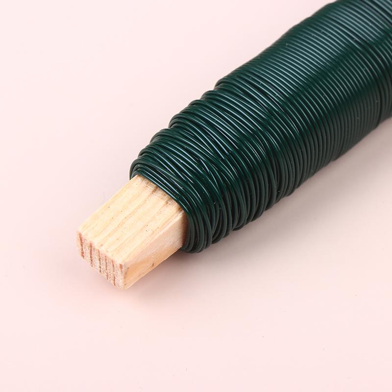 0.5/0.65/0.7Mm Green Metal Tying Wire, Rust-Resistant Floral Wire For Wrapping Around ,Suitable For Crafts, Christmas Decoration