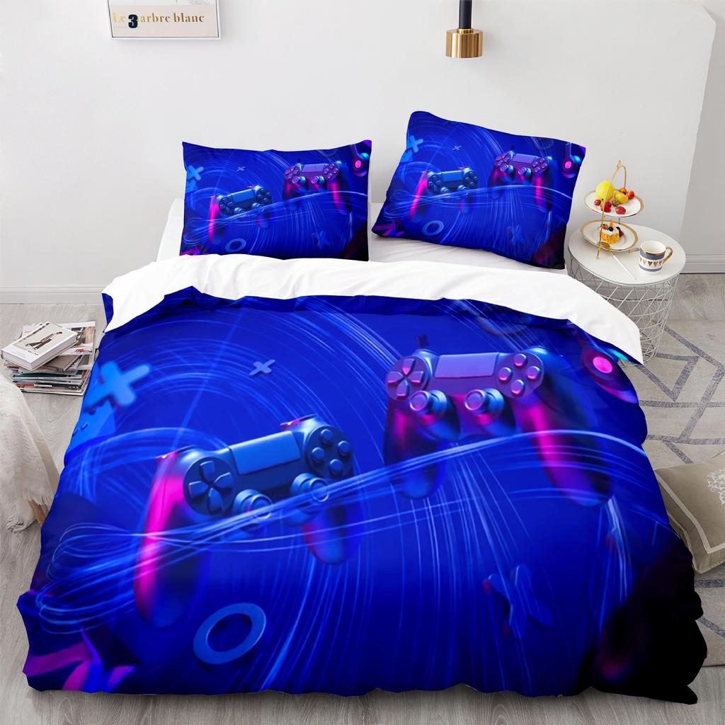 Digital Printing Three-Piece Gamepad Quilt Cover Size Quilt Cover 3D