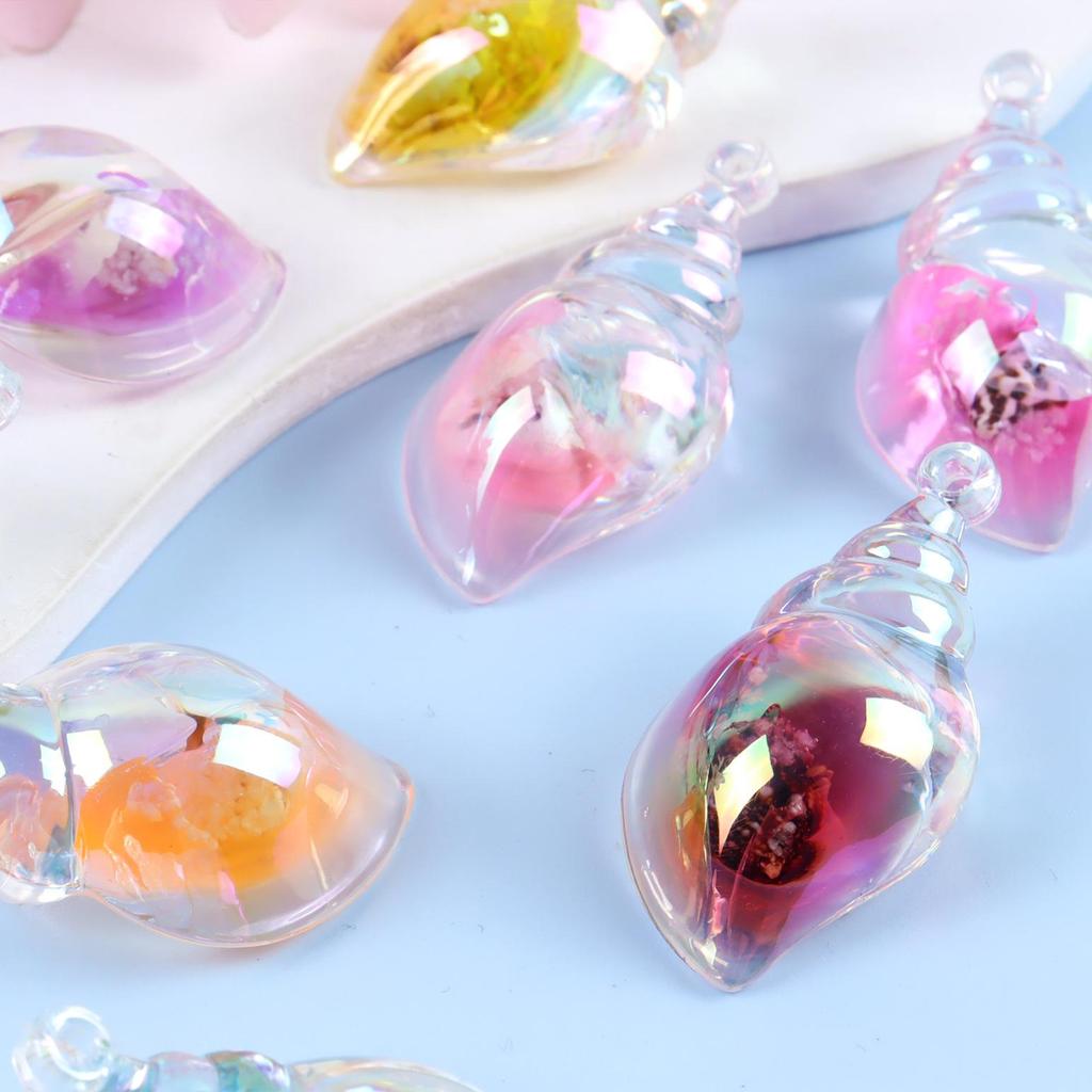 Acrylic Seashell Bag Pendant & Earrings DIY Kit
