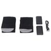 1 Pair Heated Socks 3 Levels Temperature Rechargeable Comfortable Black Grey Electric Heated Socks for Hiking Skiing