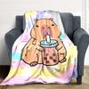 1pc Cute Capybara Blanket - Perfect Gift for Birthdays, Christmas & Halloween- Soft, Warm & Versatile yy250909131