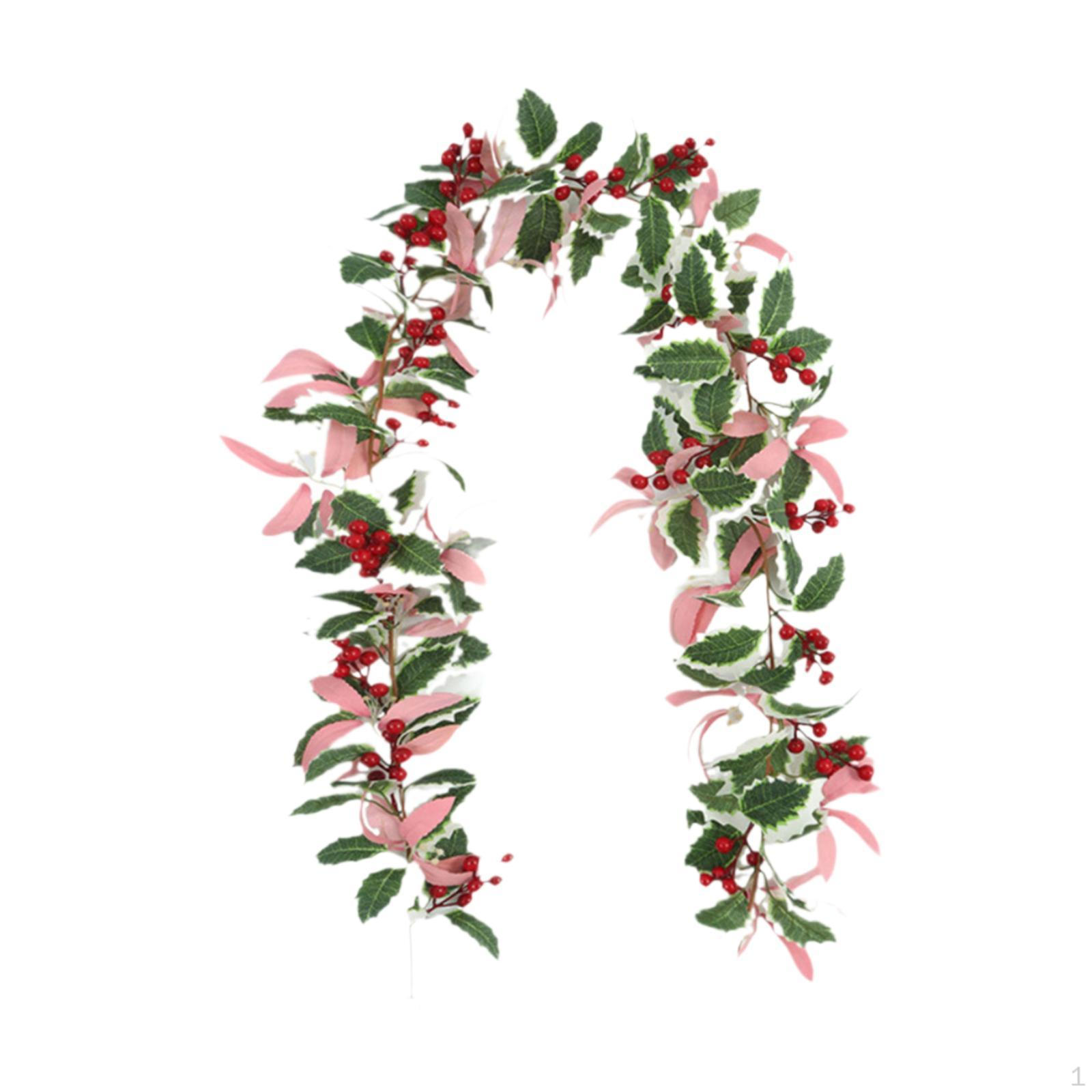 

165 см рождественское украшение гирлянда из ротанга, реалистичные деревенские искусственные растения для мероприятия своими руками Style C