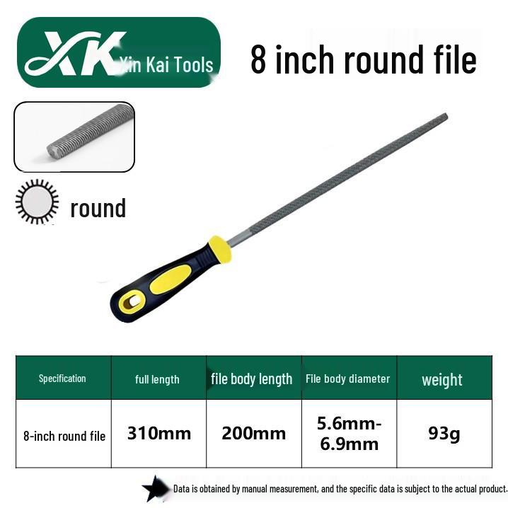 Steel Grinder File - Flat & Triangular Medium-Tooth Wear-Resistant Metal File