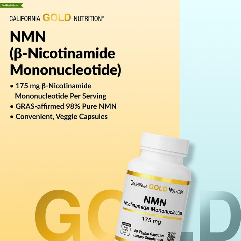 NMN, 175 Mg, 60 Veggie Capsules