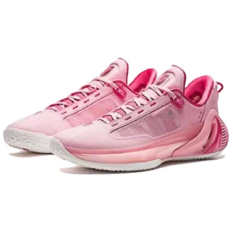 Anta GH4 Cushioning Abrasion Resistant Breathable Low Top Nitrogen Technology Basketball Shoes Men's Pink Sneakers 912411103-2