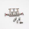 Stainless Steel 3051CD Co-Planar Flange Five-Valve Manifold for Differential Pressure Transmitter
