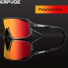 Lunettes de Soleil Sportives Polarisées Kapvoe pour Homme Lunettes de Vélo Photochromiques Lunettes de Vélo d'Extérieur pour Vélo VTT UV400