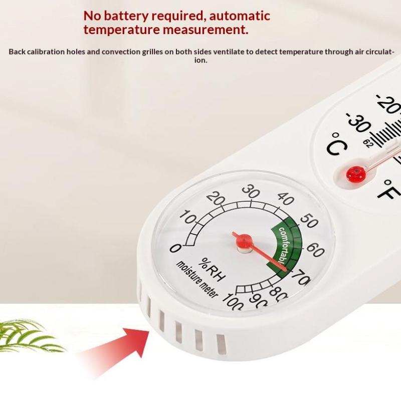 Hygrometer Gauge Wall Thermomete Temperature Humidity Gauge Breeding Thermometer Hanging Thermometer Temperature Humidity Meter