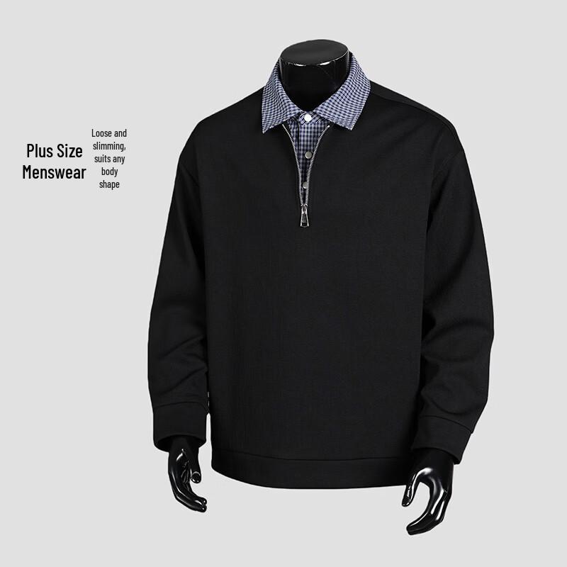 

VUUG Men s Fake Two-Piece Retro Hoodie 5XL