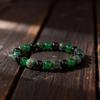 Festive Gifts Green Agate African Turquoise Black Onyx Beaded Bracelet Natural Fashion Jewelry For Men Women Daily Wear Gift