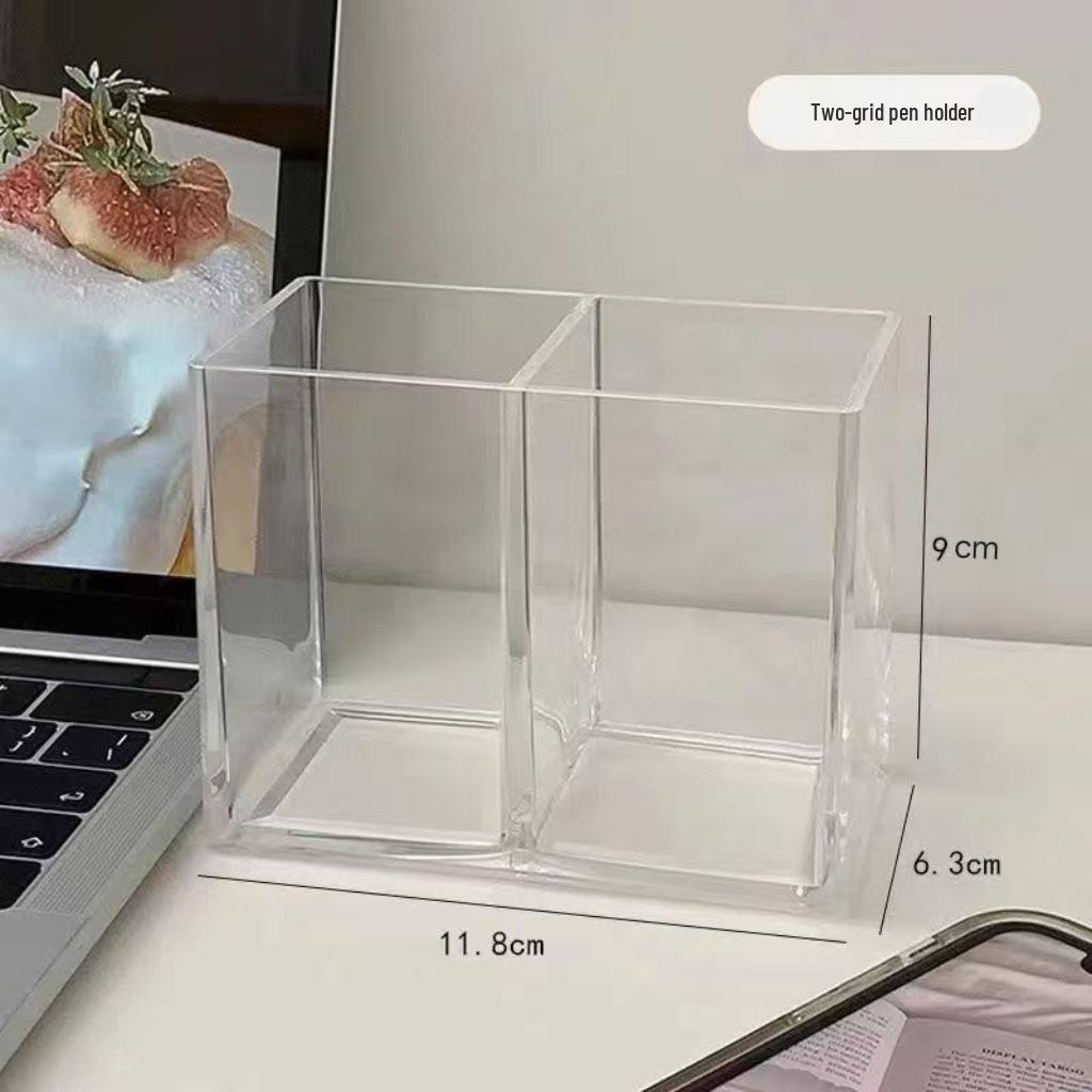 

Прозорий акриловий тримач для ручок та настільний органайзер з трьома відділеннями