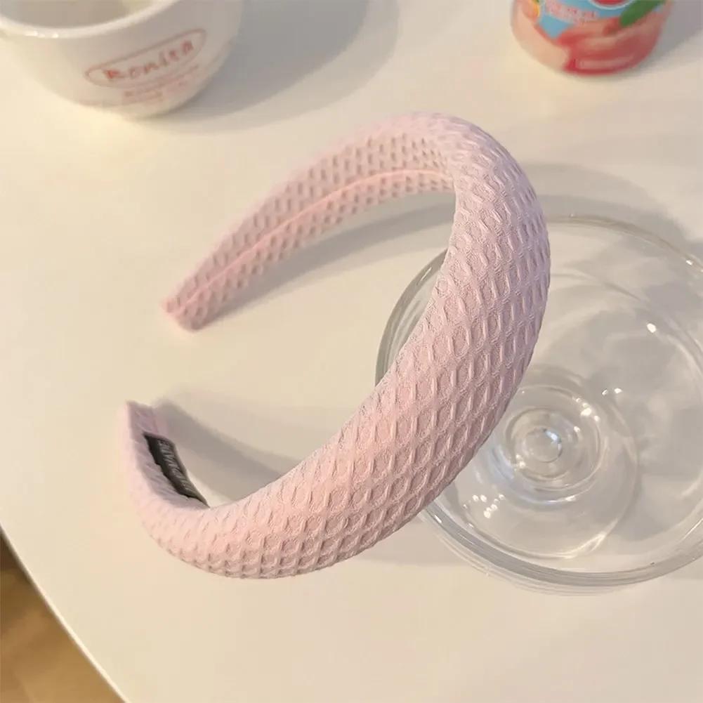 Korean Style Simple Temperament Hair Band for Women Elegant Wide Brimmed Fashion Hair Hoop for Girl Face Wash