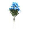 10 Heads Vivid Colorful Home Accessories Artificial Flowers Wedding Decor Fake Lilies Lilies Bouquet