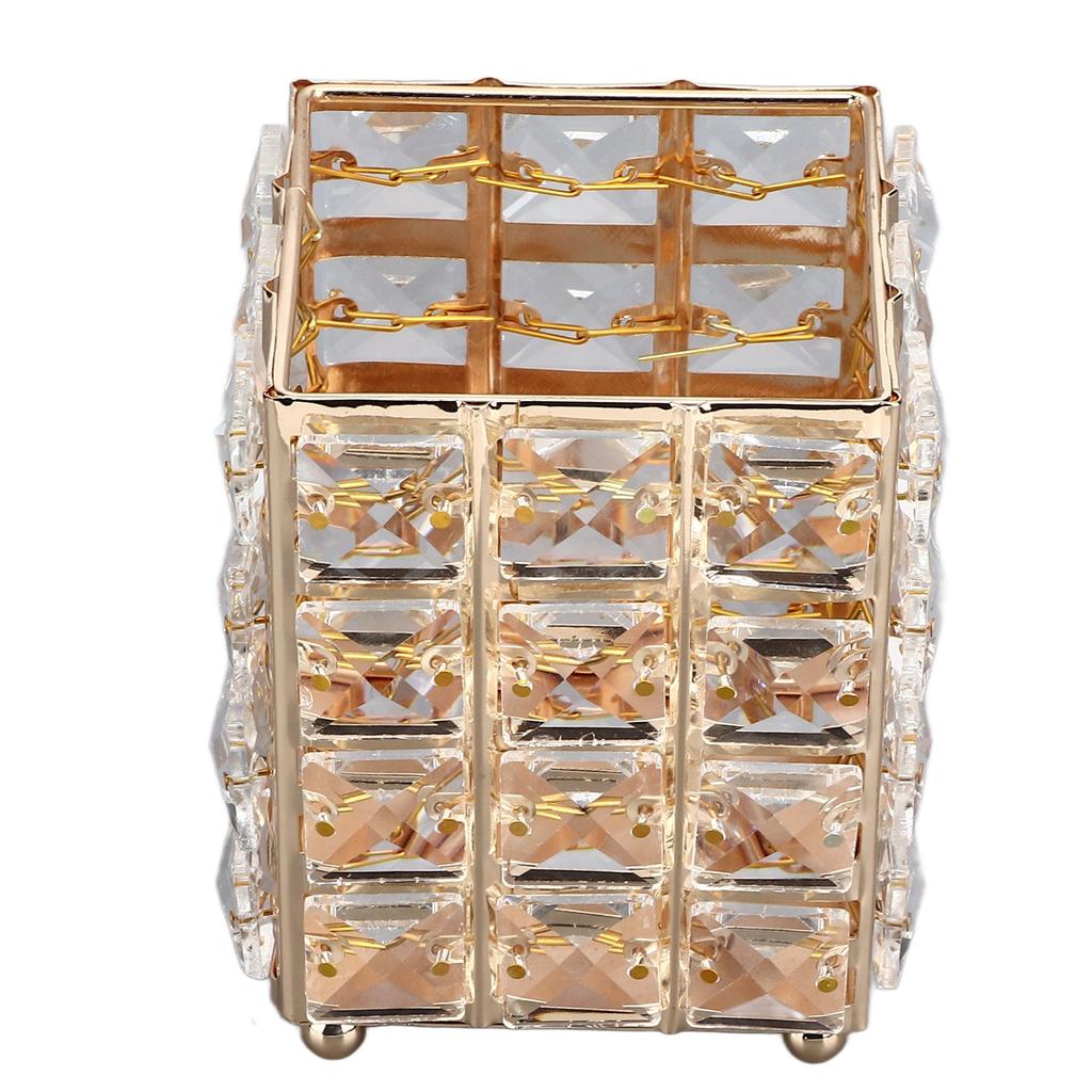 European Style Crystal Storage Box Crystal Jewelry Trinket Box Square Earrings Rings Organizer for Gift Giving Home