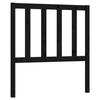 VidaXL Headboard Bedroom Furniture Head of Single Bed Frame Bed Accessory Interior Black 81x4x100 Cm Wood 817719