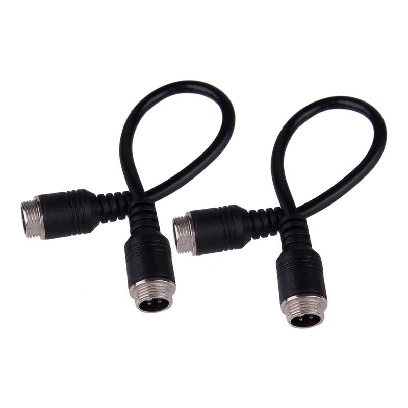2Pcs 4 Pin Male to Male Connectors Wires Universal for Car Rearview Reversing Parking Camera