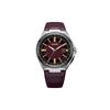 Eco-Drive Series Shuboteon Titanium Case Calfskin Strap Watch Solar Quartz Uniform for Men and Women Red Dial CB0216-07W