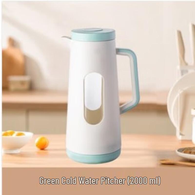 2000ml High Borosilicate Glass Teapot Cold Water Pitcher Set (2-Pack)