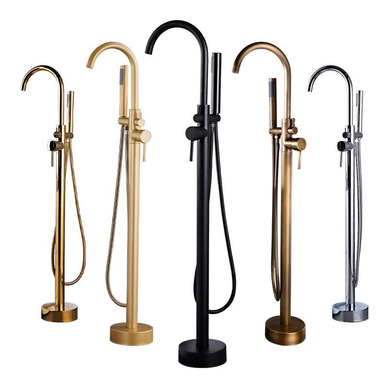 LY194 Brass Floor-Standing Bathtub Faucet