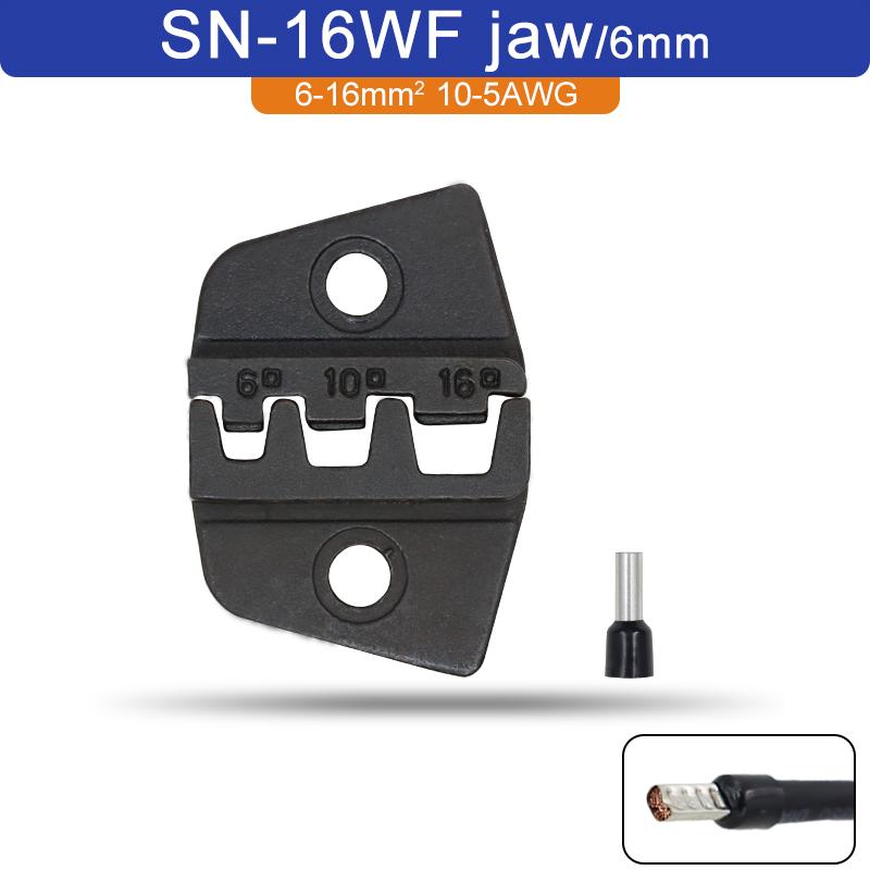 1KS Lisovací kleště čelisti SN série (šířka čelistí 6mm/kleště 190mm) pro TAB 2,8 4,8 6,3/C3 XH2,54 3,96 2510 pružina zástrčky SN-48B SN-28B YEFYM