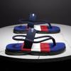 Men Flip Flops Summer Beach Slippers Trendy Round Toe Comfort Walking Shoes Outside Soft Sole Lightweight Sandals