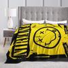 Nirvana Face Band Blankets Travel Office Flannel Throw Blanket For Home Decor Soft Warm Custom Quality Bedspread