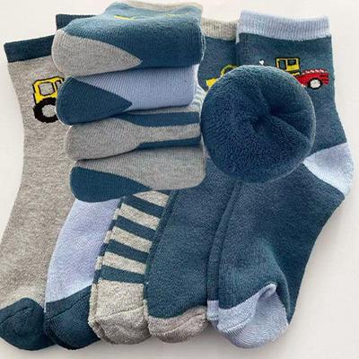 Calcetines de Rizo Cálidos con Felpa para Niños Zhuji - Otoño/Invierno