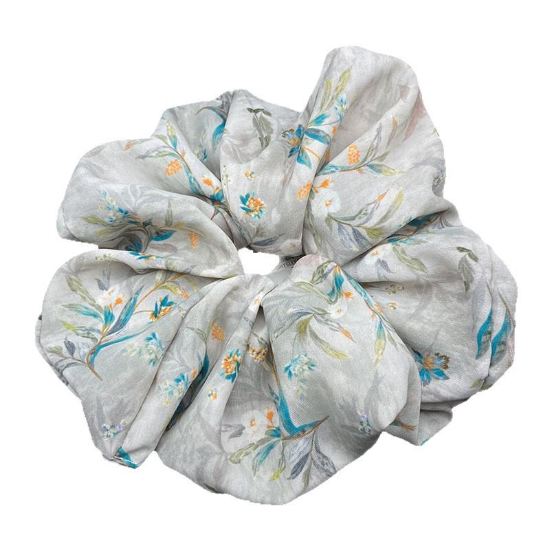 Korean Style Fashion Print Hair Tie for Women - High-End Niche Design with Simple Elegance