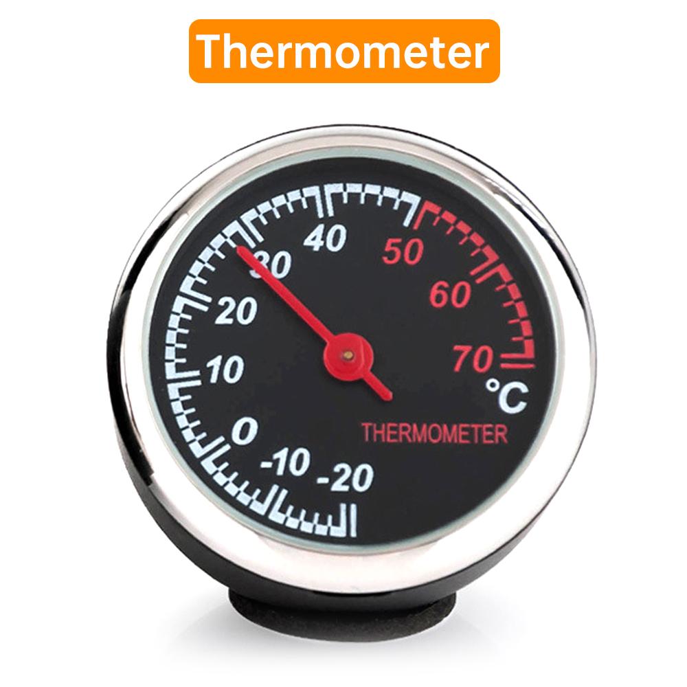 Automotive Quartz Watch Car Thermometer Automobile Digital Clock Mini Hygrometer Decoration Ornament Clock