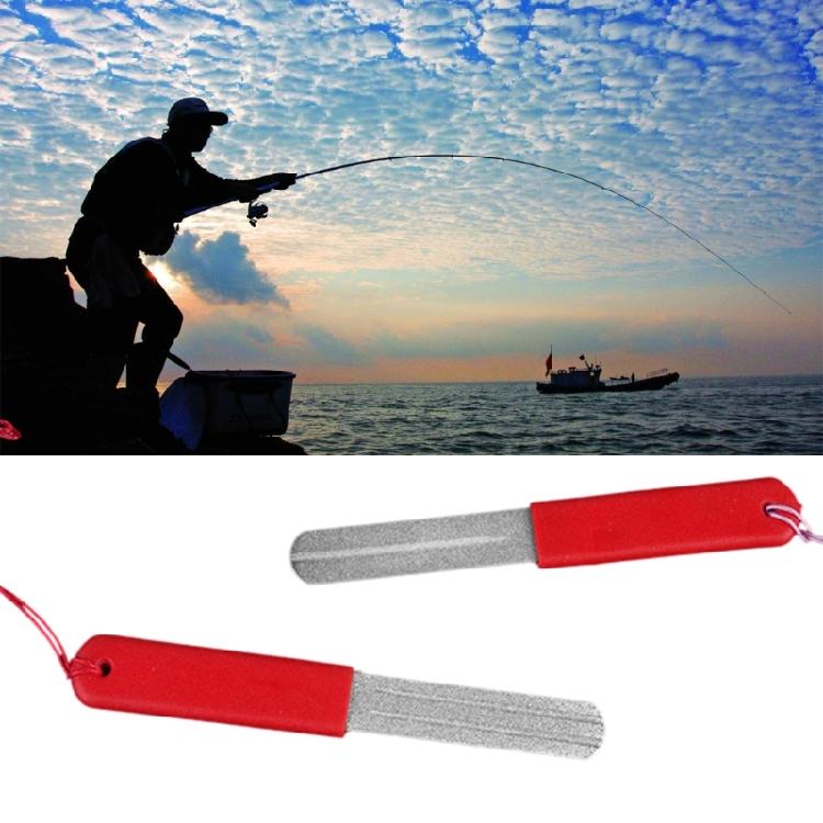 2Pcs Fish Hook Sharpeners Double Side File Fine and Coarse Grinds Tool for Fishing Accessories
