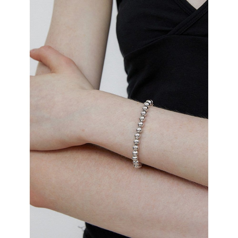 Ball Bead Bracelet 6Mm (Silver) Bh7B53734Wb175