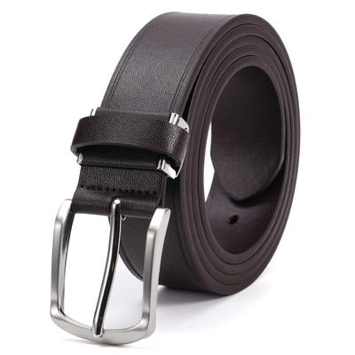 Retro Belt for Men Genuine Leather Casual Business Cowhide Belt for Men Middle Aged and Young Men Fashionable Versatile Pin Buckle Belt