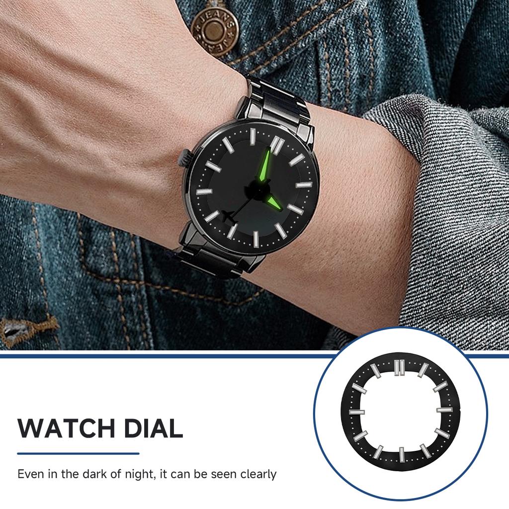 30.5mm Dial For Nautilus NH35/NH36 Hollow Green luminous Indexes Fit Automatic Movement Modified Skeleton Watch Accessorie Parts