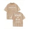 Vintage Washed T-Shirt - Thick Soft Crew Neck Short Sleeve, Loose Fit Retro Streetwear Top with Casual Summer Casual Attire - Machine Washable Blouse