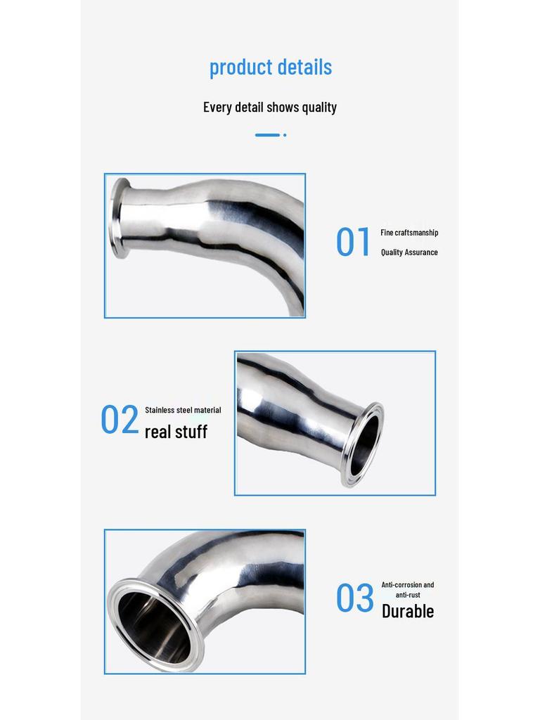 Cot Reductor Tri-Clamp din Oțel Inoxidabil 304 Fiting Sanitar, Quick-Fit, Personalizabil Non-Standard.