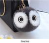 Fluffy Rabbit Fur Ball Pompom Owl Women Pompon Owl Female Toy Bag Car Trinket Jewelry Gift Bag Charm
