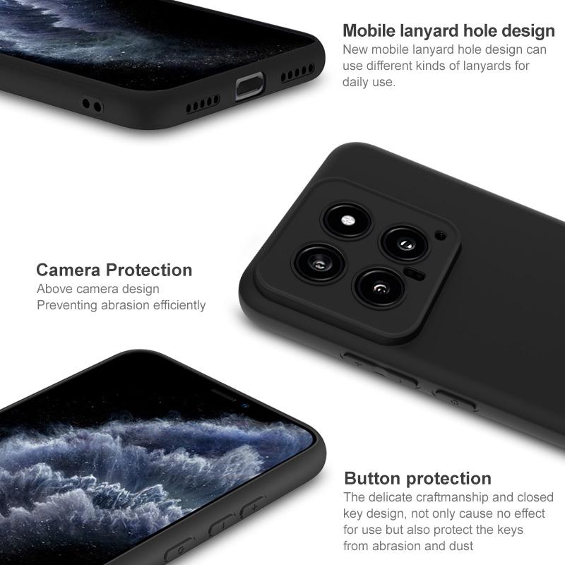 IMAK UC-3 Series For Xiaomi 14 Case Matte Soft TPU Protective Back Cover
