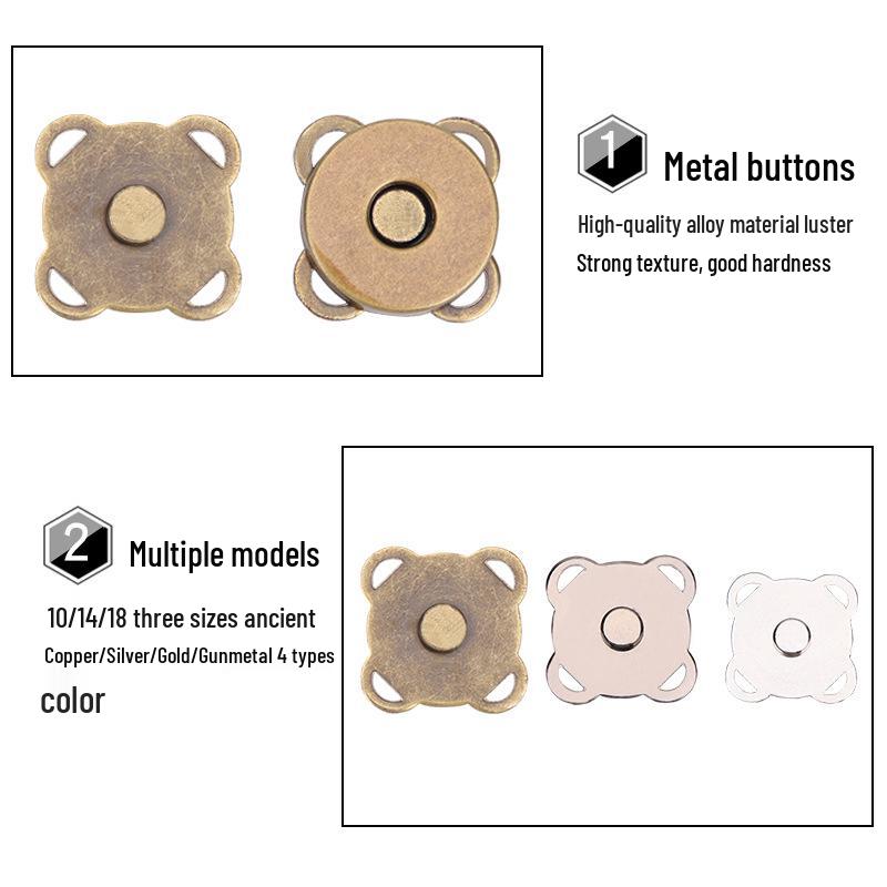 Strong Magnetic Plum Blossom Invisible Mother-Child Clothing Buckle
