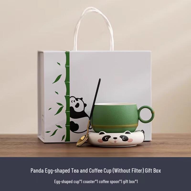 Керамический набор чайных чашек с пандой Shangqi